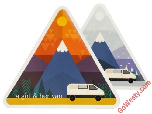 GOWESTY Girl and Her Van （T4イメージ） ステッカー