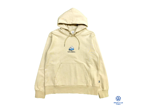 T3 VANAGON刺繍スウェットパーカー「ベージュ/ブルー」S～XLサイズ