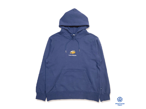 T3 VANAGON刺繍スウェットパーカー「ネイビー/イエロー」S～XLサイズ