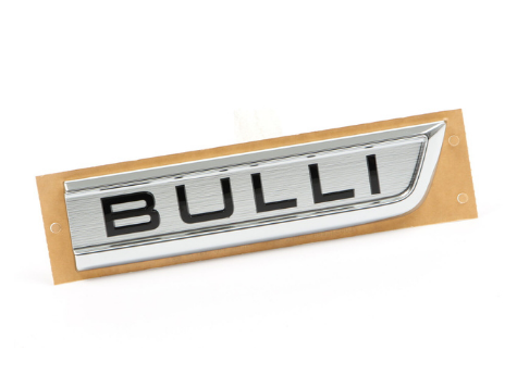 【純正品】 VW BULLI バッジ 「左側」 ハイグロスブラック/マットアルミニウム T6（16～19年）