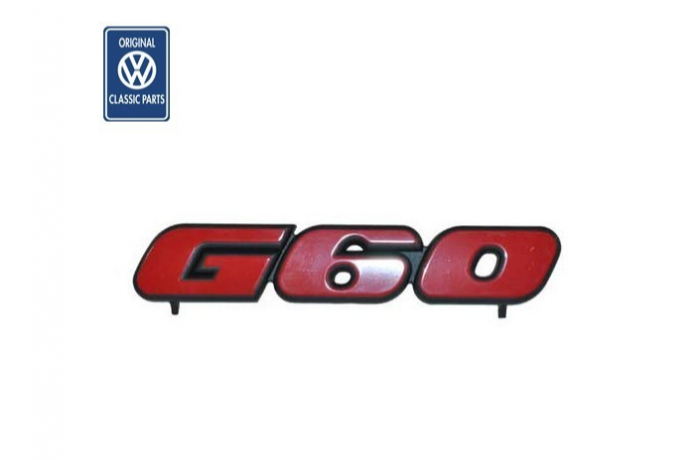 【取寄商品】 【VW Classic】 エンブレムG60 Golf2 GTI （86～92年）