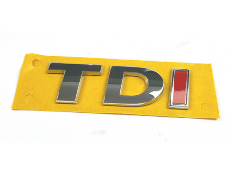 【純正品】 TDI エンブレム 「シャインクローム/TORNADOレッド」 T6（16～19年）