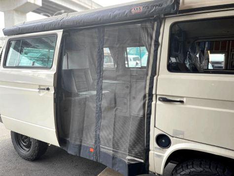 ASIA CAMPER スライドドア用マグネット式モスキートネット 「右側」 T3 
