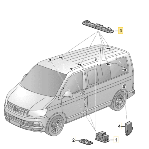 【取寄商品】【純正品】 室内インテリアLEDライト　T6（16-20年）