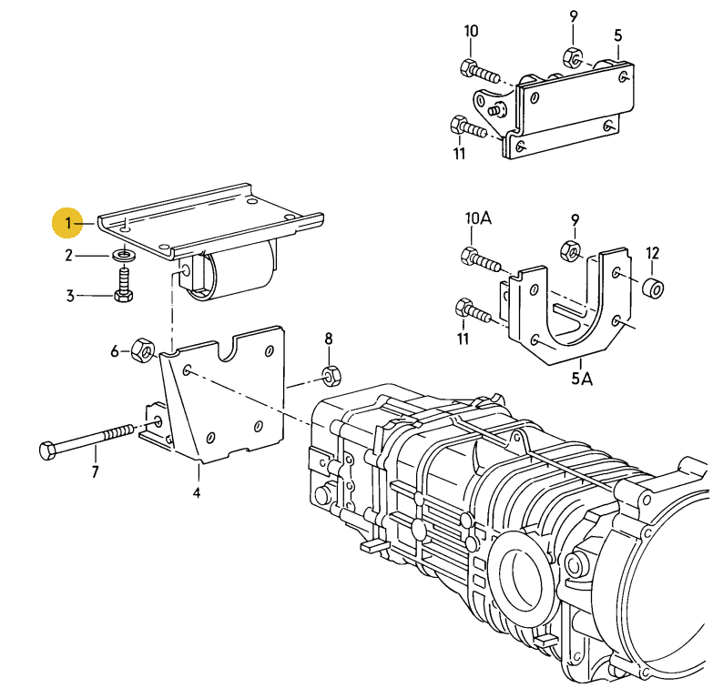 ボンドラバーマウンティング 「AT車用」 T3 VANAGON(ヴァナゴン)（80～92年）
