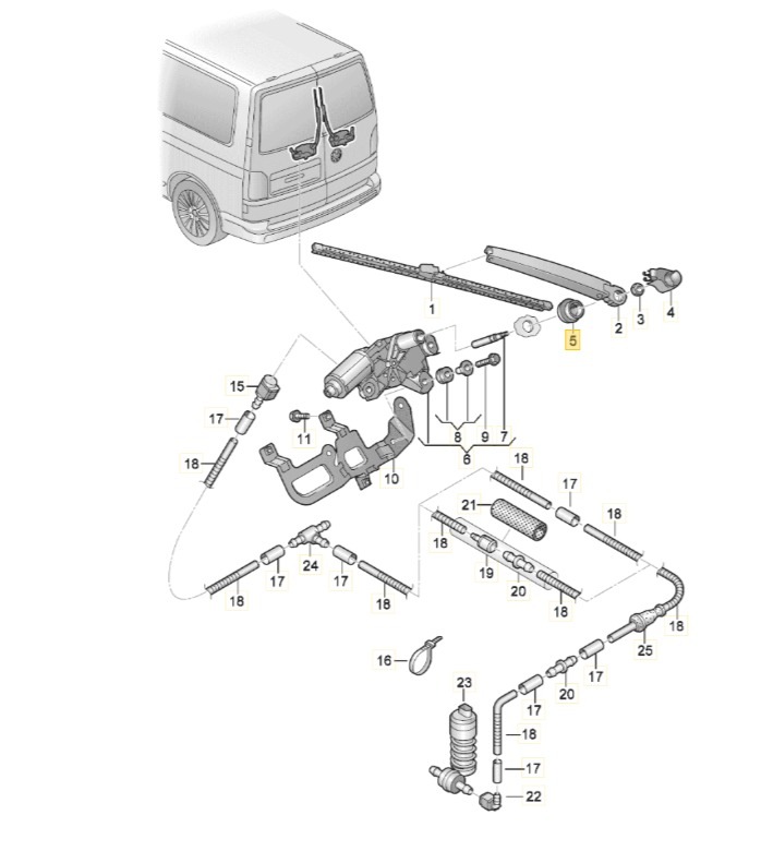 【純正品】 ワイパーアームシール T5/T6/T6.1