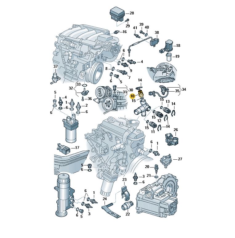【訳あり】 URO 水温センサー 「4ピン緑」 T4/Golf