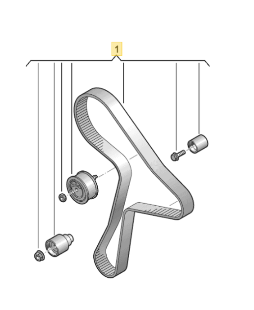 【純正品】タイミングベルトキット T6.1(2020~2024年)