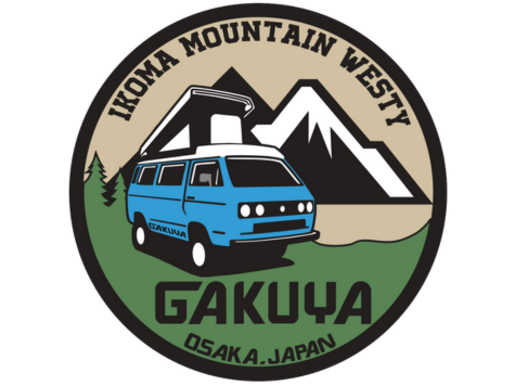 【GAKUYAオリジナル】 ステッカー(ブルー・イエロー・オレンジ) (秋限定色)