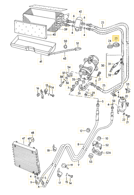【純正品】 エアコンホースグロメット T3 VANAGON(ヴァナゴン)（85～92年）