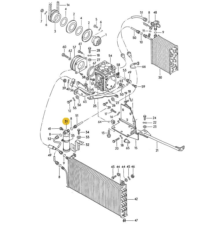 【純正品】 エアコンリキットタンクドライヤー Golf（77～93年）