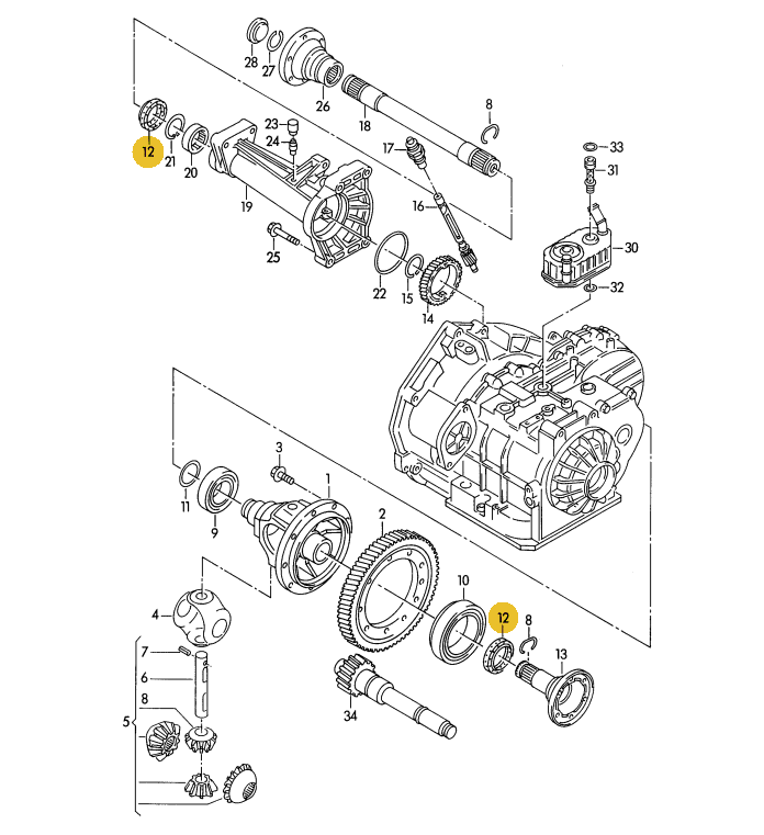 ELRING デフサイドシール T3/T4 VANAGON(ヴァナゴン)
