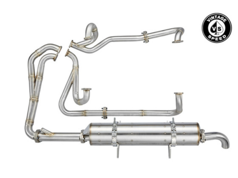 VINTAGE SPEED ステンレススポーツマフラー フルキット 「ガスケット/ブラケット付き」 T3 VANAGON(ヴァナゴン) 25MV用