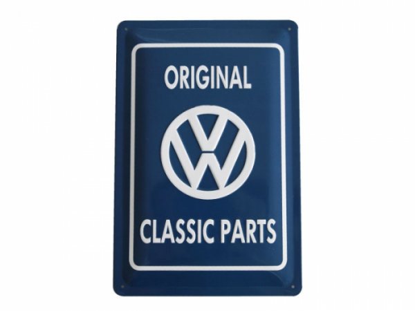 【VW Classic】 VW Parts Center ガレージメタルサイン（小）