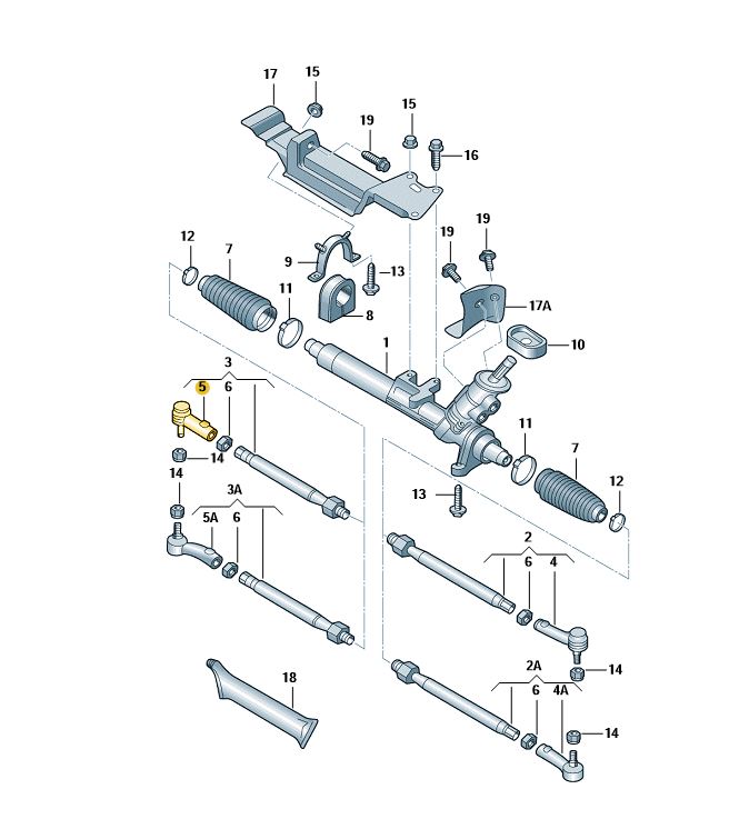 SWAG タイロッドエンド 「右」 Golf (98~06年)