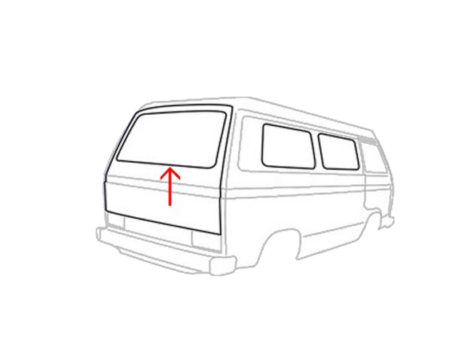 リアゲートガラスモール 「モールディング付車両用」 T3 VANAGON(ヴァナゴン)（80～92年）