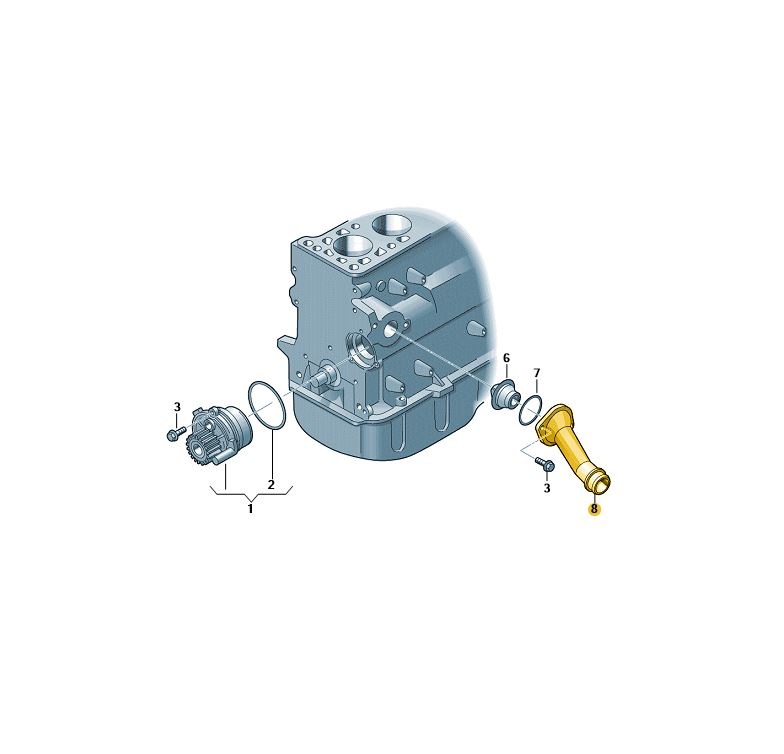【純正品】 サーモスタットハウジング Golf （98～14年）