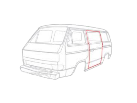 スライディングドア 「左」 シール T3 VANAGON(ヴァナゴン)(80~92年)