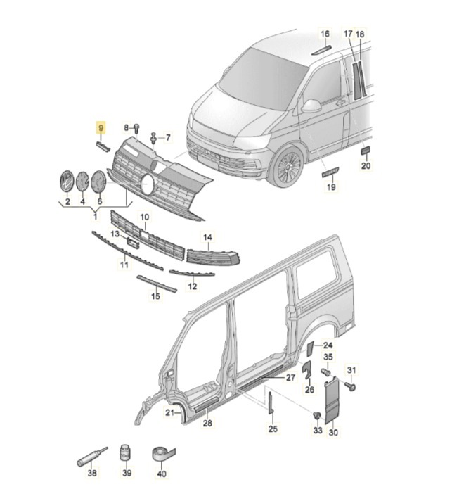 【純正品】 4MOTION エンブレム T6（16～19年）