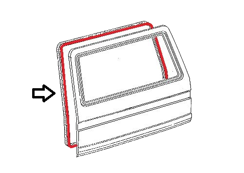 テールゲートシール T3 VANAGON(ヴァナゴン)（80～92年）