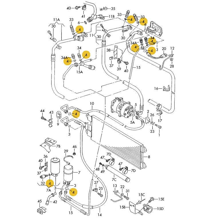 純正品】 エアコン Oリング T4 VANAGON(ヴァナゴン)（91～04年） | VW
