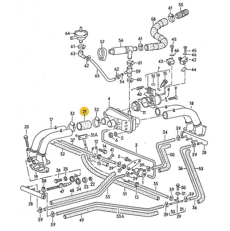 ホース 13712754424 インテークチューブマニホールドカー