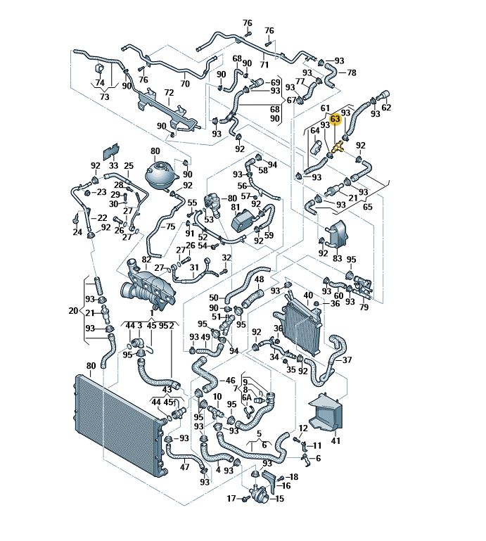 【純正品】 Tピース 「ウォーターポンプ」 Golf （98～17年）