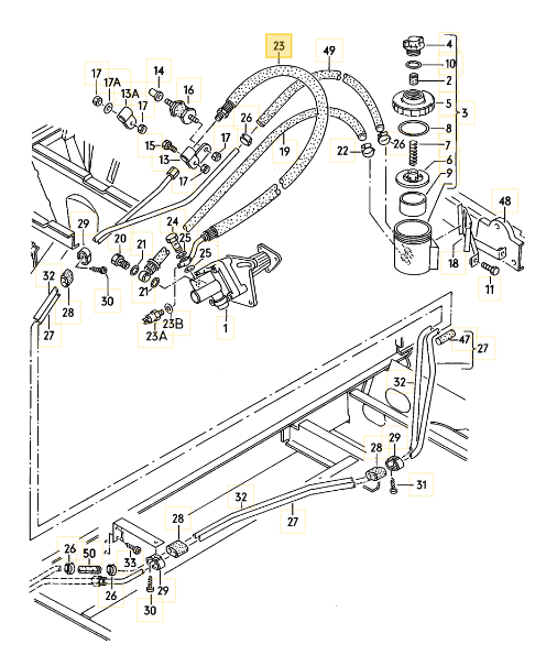 パワーステアリングホース T3 VANAGON(ヴァナゴン)(80~92年)