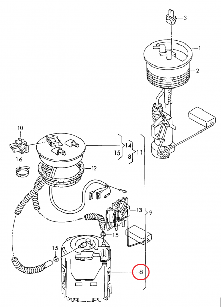 BOSCH フューエルポンプ T4 VANAGON(ヴァナゴン) | VWパーツ/VW