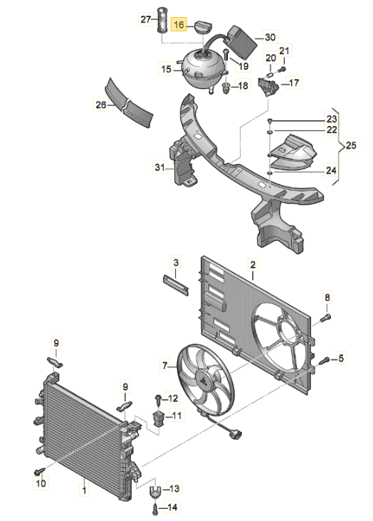 【純正品】 ラジエタータンクキャップ T5/Golf （04～16年）