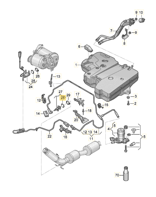 【純正品】アドブルーインジェクターガスケット T6.1(2020～2024年)/T7 マルチバン（2022年～）