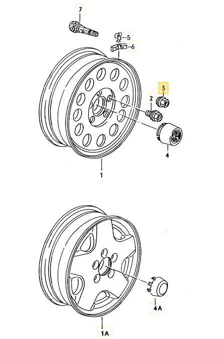 FEBI ラウンドホイールナット T3 VANAGON(ヴァナゴン)（80～92年