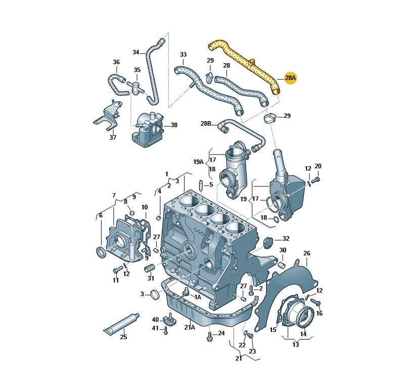 【純正品】 ブリーザーホース Golf (03~06年)