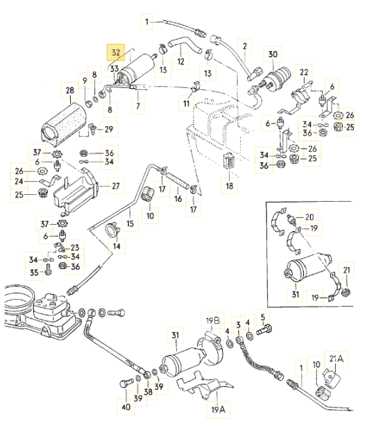 BOSCH フューエルポンプ GOLF1