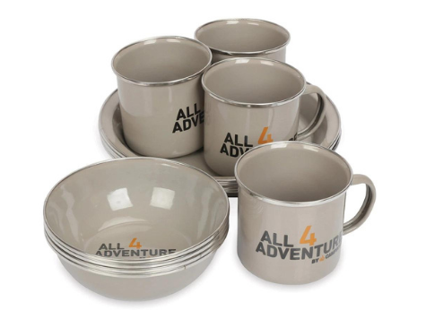ALL 4 ADVENTURE エナメル食器セット(12点セット)