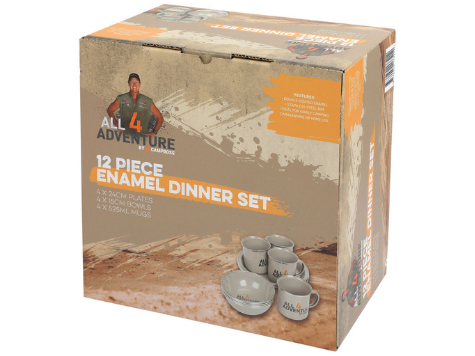 ALL 4 ADVENTURE エナメル食器セット(12点セット)