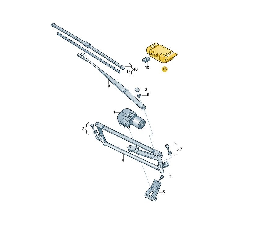 【国内取寄】【純正品】 レインセンサーリペアキット Golf （04～14年）