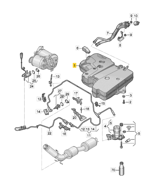 【純正品】アドブルータンク本体 T6.1（20～24年）