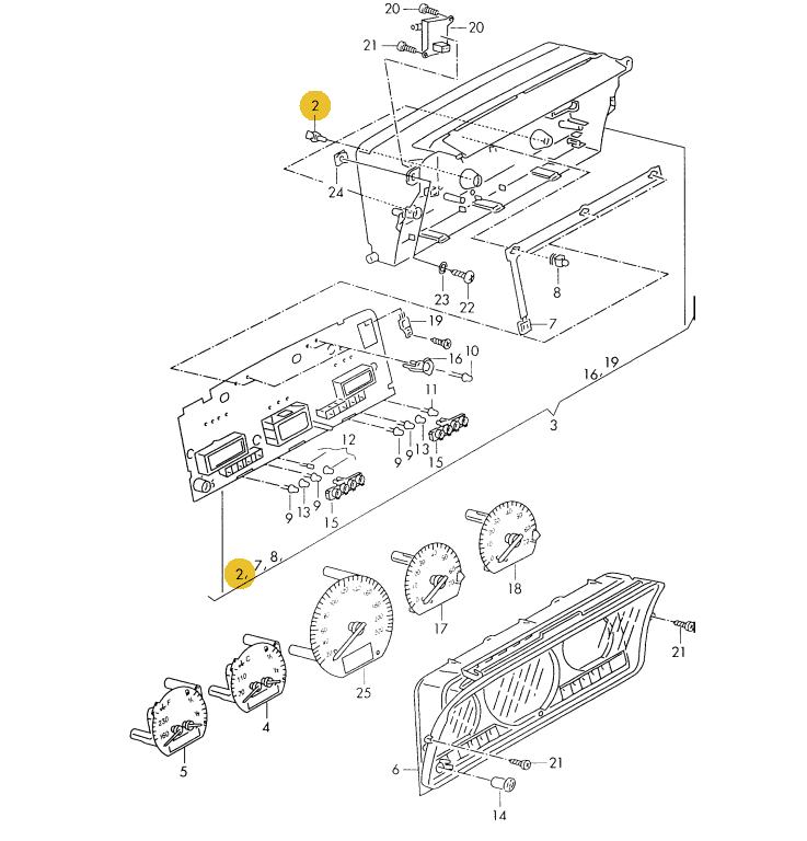 メーターバルブ 12V1.1W「メーター/オド/トリップ/照明球」 T4 VANAGON(ヴァナゴン)（91～04年）