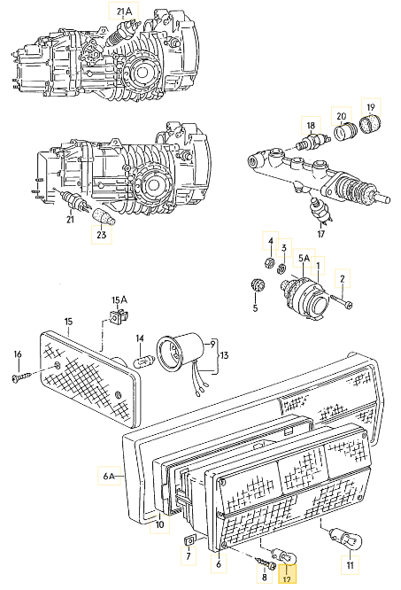 リアスモールバルブR10W-12V10 T3 VANAGON(ヴァナゴン)