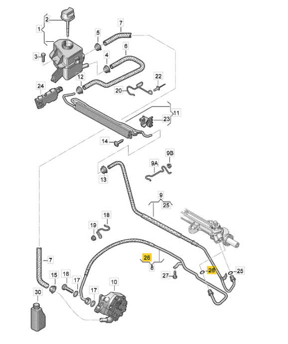 【純正品】パワステホースオーリング T5/T6（05～19年）