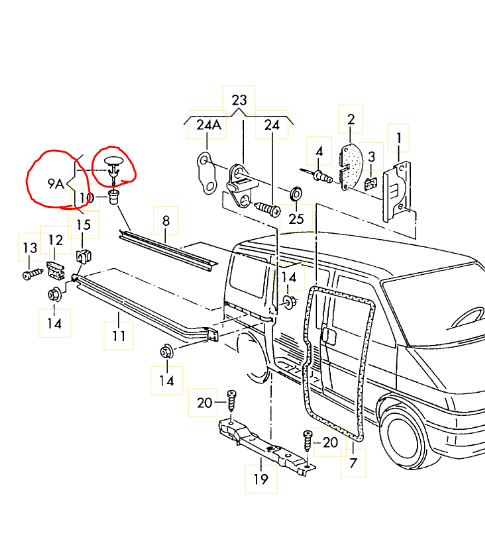 新品未使用 フォルクスワーゲン T4 ヴァナゴン フロントガラス モール付き