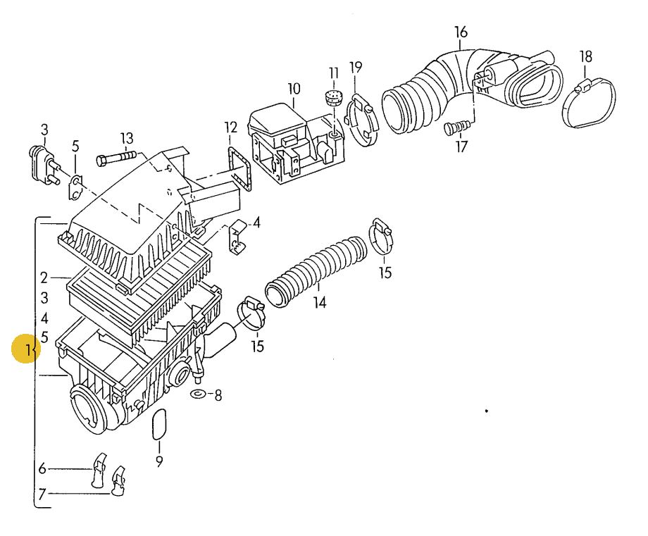 MEYLE エアフィルター Golf（87～91年）