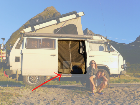 スライドドア用モスキートネット グレイ T3 WESTFALIA