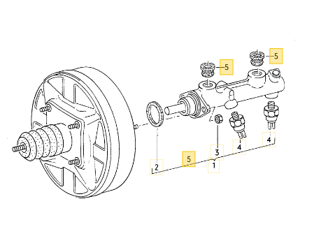 ブレーキマスターシリンダーガスケット T3 VANAGON(ヴァナゴン)（85～92年）