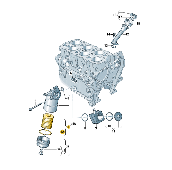 MANN オイルエレメント（オイルフィルター）T4 VANAGON(ヴァナゴン)（後期/VR6）AES/T5 VR6 BKK