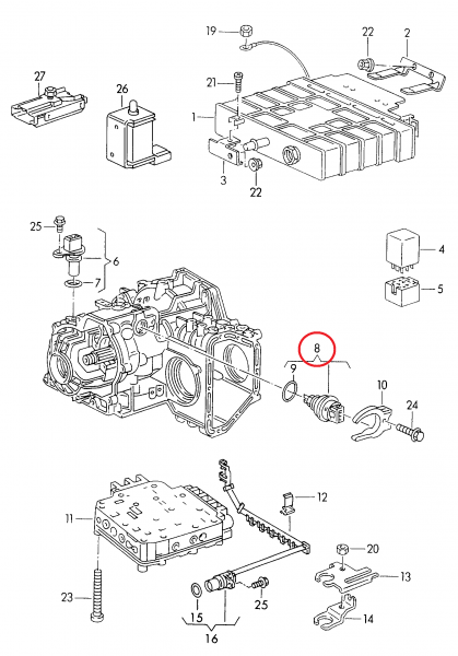 【純正品】 マルチファンクションスイッチ T4 VANAGON(ヴァナゴン) （93～96年）