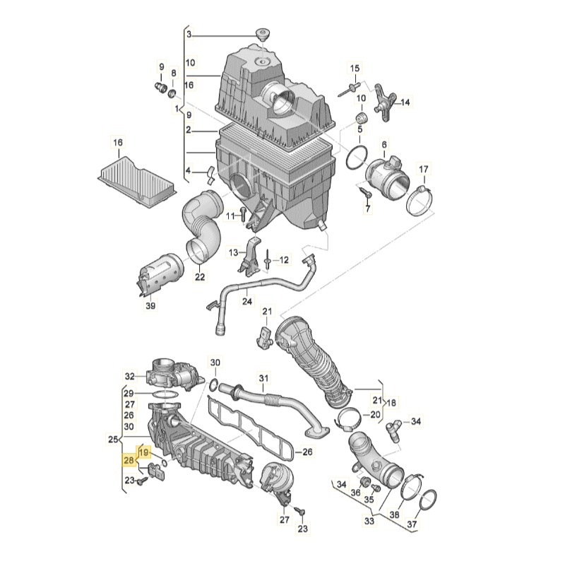 【純正品】 インテークマニホールド エアプレッシャーセンサー T5/T6/T6.1