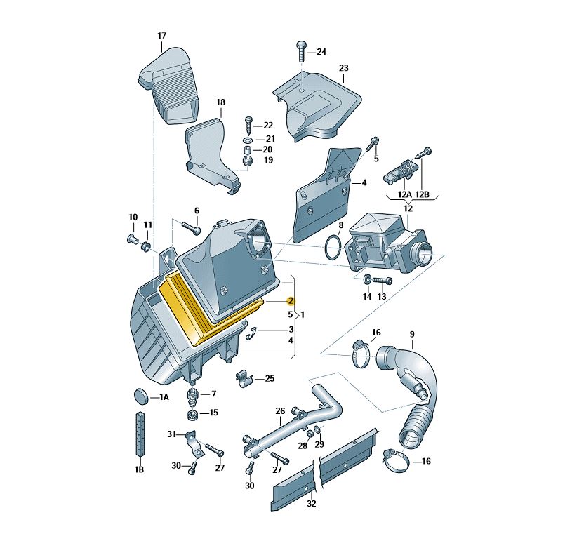 FEBI エアフィルター パサート