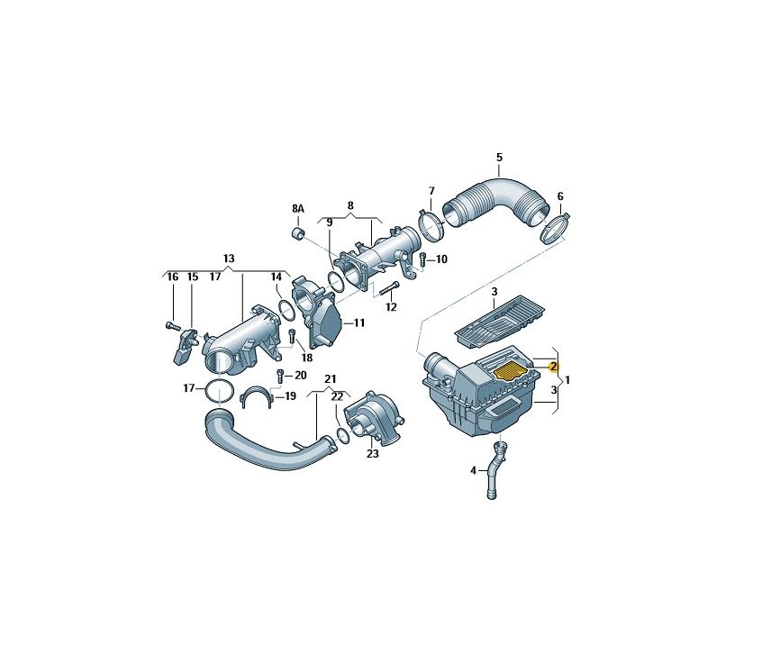 BLUEPRINT エアクリーナーエレメント Golf （04～14年）